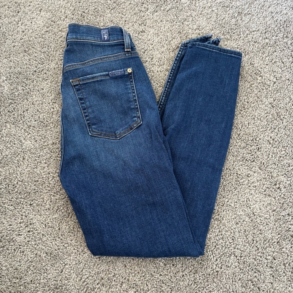 7 For All Mankind High Waist Ankle Gwenevere Size 25